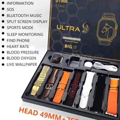 7-in-1 Ultra Smart Watch with Customizable Straps