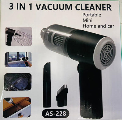 3-in-1 Portable Vacuum Cleaner – Car, Home & Duster