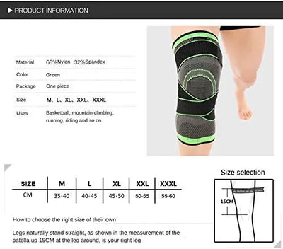 Knee Brace with Adjustable Strap Knee Support & Pain Relief