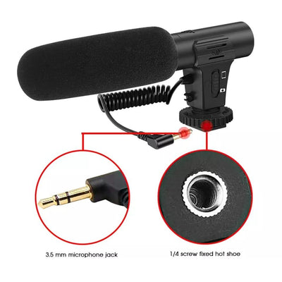 Pro Vlogging Kit – Tripod, Microphone, LED Light, & Accessories for Live Streaming