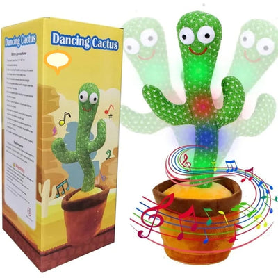 Dancing Cactus Toy with Muffer Hat – Rechargeable Fun for All Ages