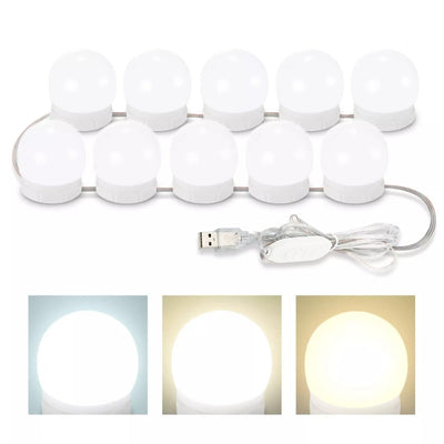 Makeup Mirror Lights – 10 Adjustable Bulbs for Ideal Lighting