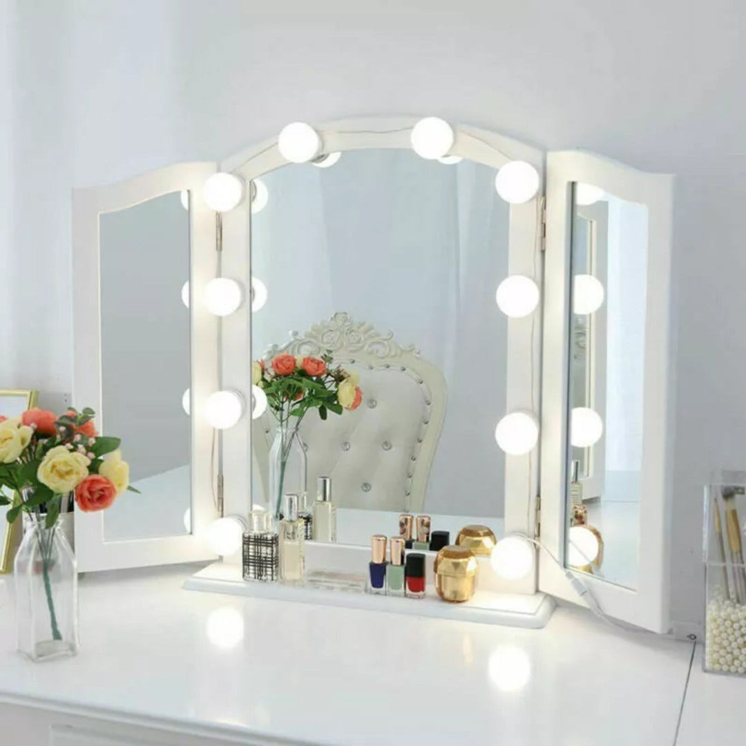 Makeup Mirror Lights – 10 Adjustable Bulbs for Ideal Lighting