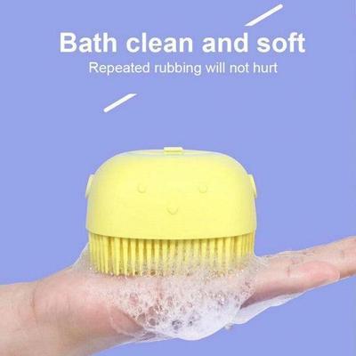 Silicone Bath Brush – Soap Dispensing Brush for Easy & Effective Cleaning